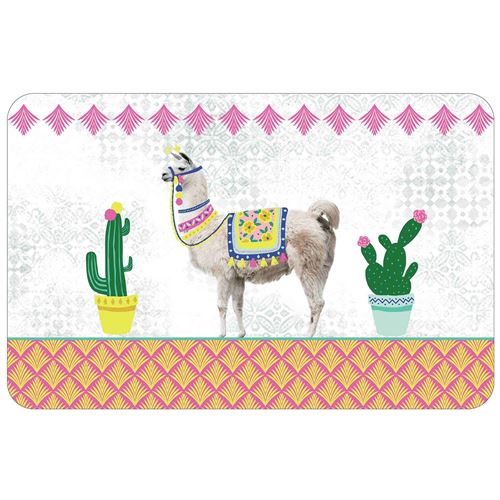 set de table 28.5 x 44 cm polypropylene opaque fun lama