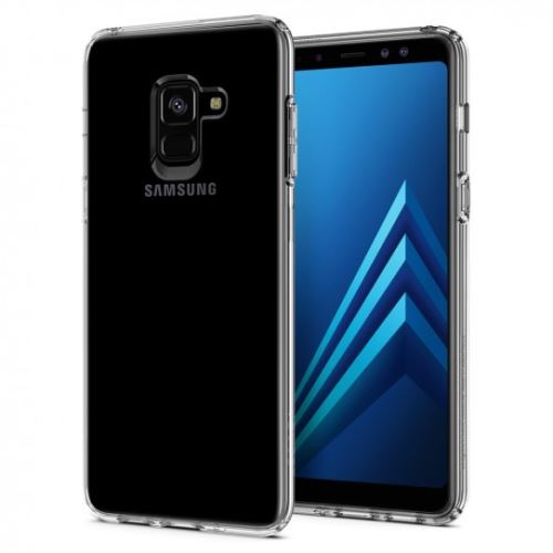 Spigen Liquid Crystal - Achterzijde behuizing voor mobiele telefoon - thermoplastic polyurethaan (TPU) - transparant - voor Samsung Galaxy A8 (2018)