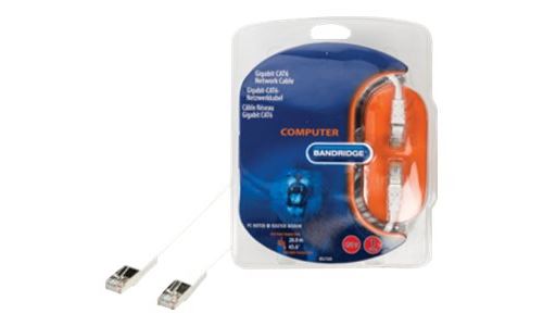 Bandridge Blue Multimedia - Netwerkkabel - RJ-45 (M) naar RJ-45 (M) - 20 m - CAT 6 - wit