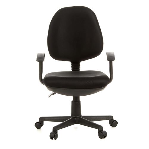 Siège de bureau / Siège pivotant CITY 20, tissu maille noir hjh OFFICE