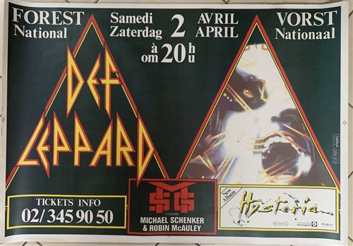 Def Leppard - Hysteria Live 1988 - 70x100cm - Affiche