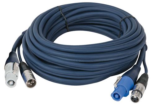 DMT Powercon / XLR Extension Cable 6m OK Câble Dmx