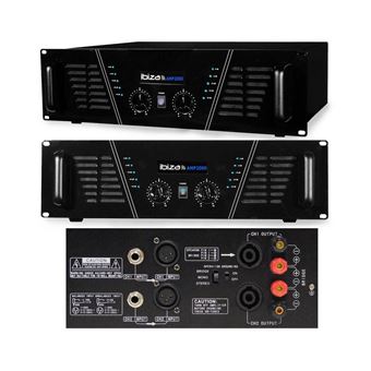 Amplificateur de sonorisation 2 x 1500W - Ibiza Sound AMP2000 - 1