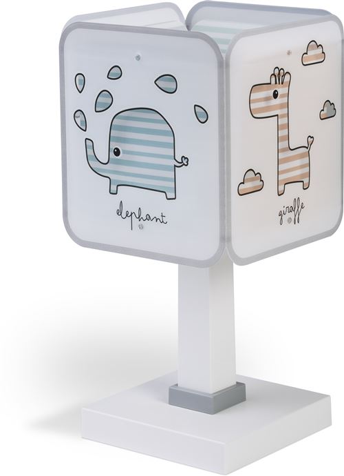 Dalber lampe à poser Baby Zoo 29 cm blanc