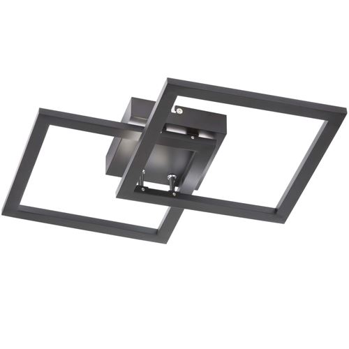 Wofi Plafonnier à LED Elle 34x7 cm Noir