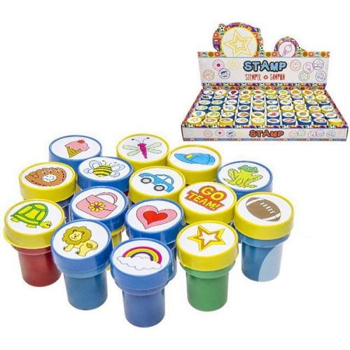 Lot 6 Tampons Encreurs Fantaisie Jeu D'Enfant Petit Cadeau Magiques Tampon Empreintes