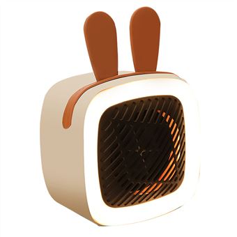 10€29 sur Chauffage soufflant Mini Portable Électrique avec lumière pour la  maison / le bureau-blanc - Chauffage soufflant - Achat & prix