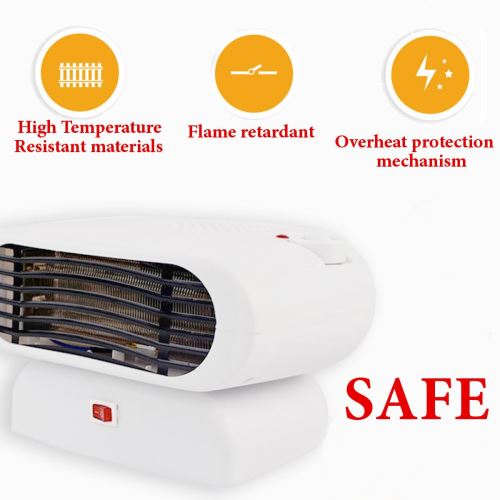 KINSCOTER Mini ventilateur électrique chauffant soufflant portable