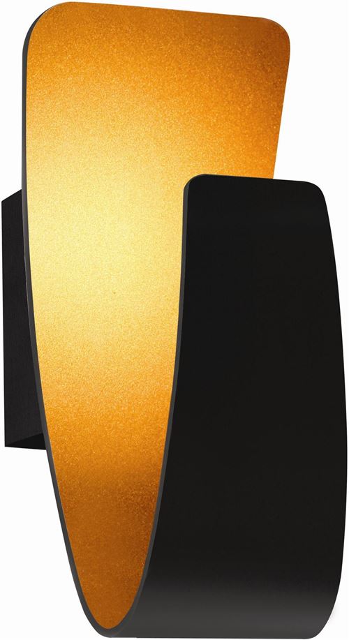 Paris Prix - Applique Murale Moderne gondola 26cm Noir
