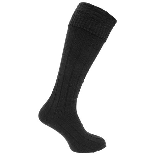 Chaussettes hautes écossaises (1 paire) - Homme (39-45 FR) (Noir) - UTMB442