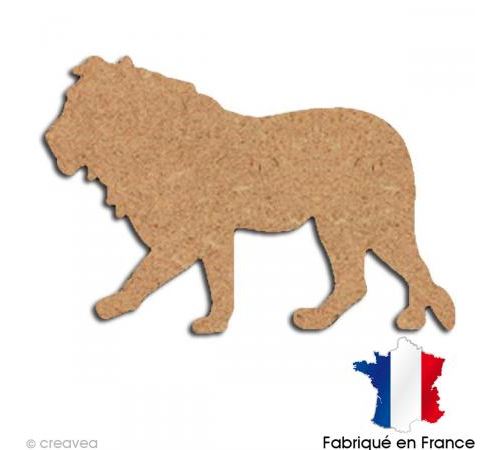 Lion en bois 15 cm