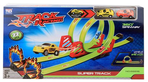 Jonotoys piste Racing Trackde lancement Looping boys 22-pièces