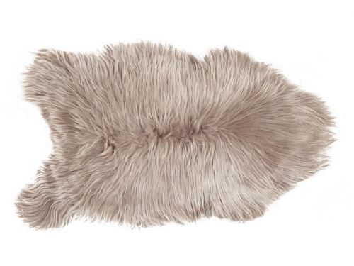 Tapis à poils longs en peau de mouton SNUG - 50x110 cm - Taupe