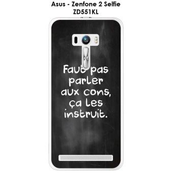 Coque Asus Zenfone 2 Selfie Zd551kl Design Citation Faut Pas Parler Ecrite A La Craie Etui Pour Telephone Mobile Achat Prix Fnac