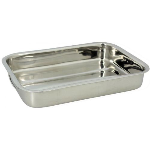 Util'home 4615221 plat rectangulaire avec anses inox 35 x 25 x 5 cm