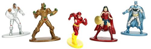 Jazwares NANOFIGS-DC Comics-Pack de 5 Figurines, 98664