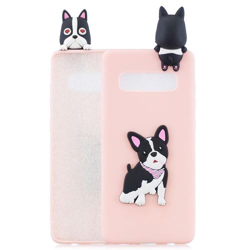 Coque en TPU motif 3D chien pour votre Samsung Galaxy S10