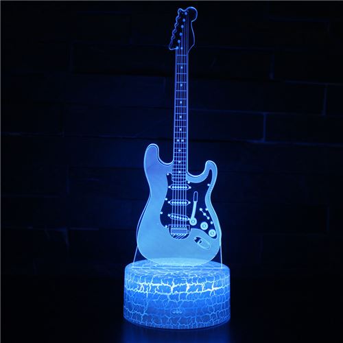 Stack Lampe 3D Tactile Veilleuses Enfant 7 Couleurs Avec Telecommande - Guitare #346 - Image 2