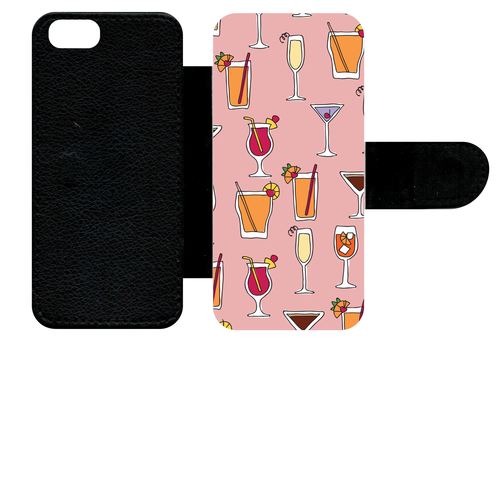 Etui À Rabat Apple Iphone 5 Cocktails Font Rose