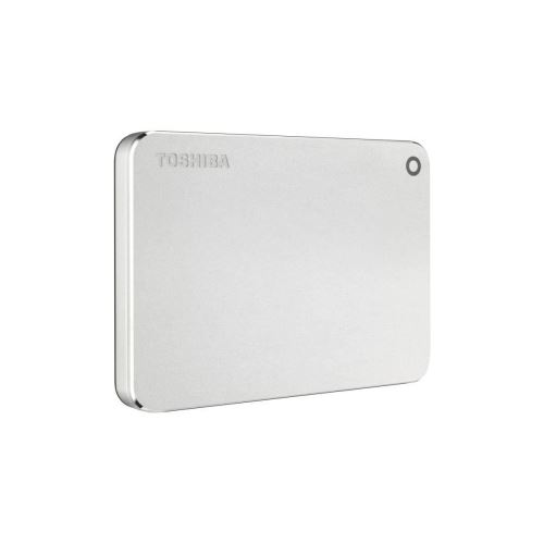 Toshiba Canvio Premium - Disque dur - 2 To - externe (portable) - USB 3.0 - argent métallique, conception de coupe diamant