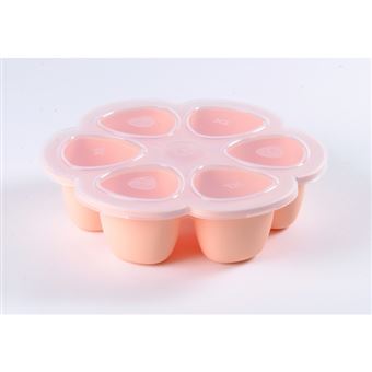 Béaba coffret 4 portions verre, pots de conservation (150ml pink