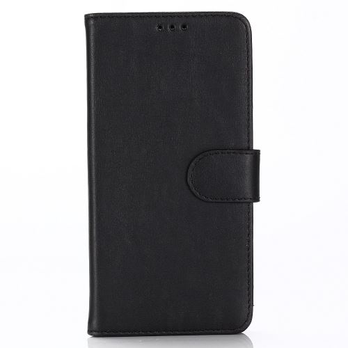 Etui en PU vintage avec support noir pour votre Huawei P Smart (2019)
