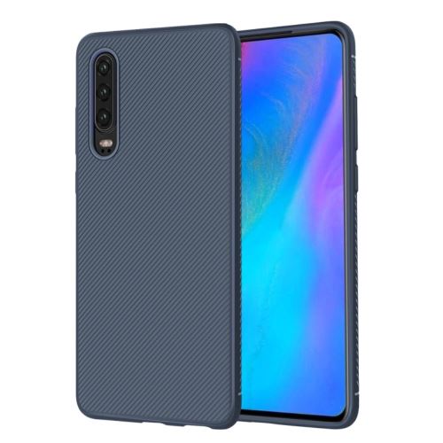 Coque en TPU sergé bleu pour votre Huawei P30