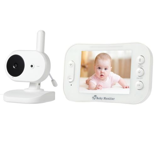 Vidéo numérique sans fil bébé moniteur de vision nocturne Capteur de température de 3,5 pouces Pealer687