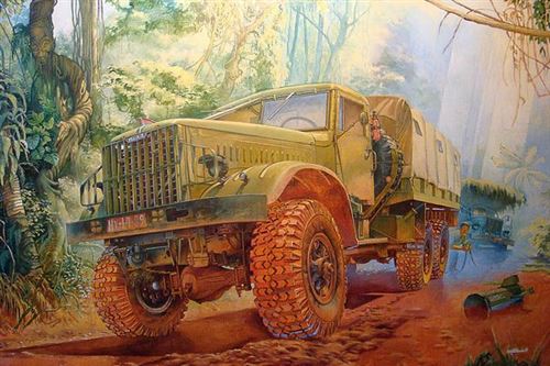 RODEN Maquette  KrAZ-214B- 1/35 - Maquette militaire