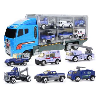 Camion Porteur Jouet Car Transporter Comprend 6 Voitures en M tal