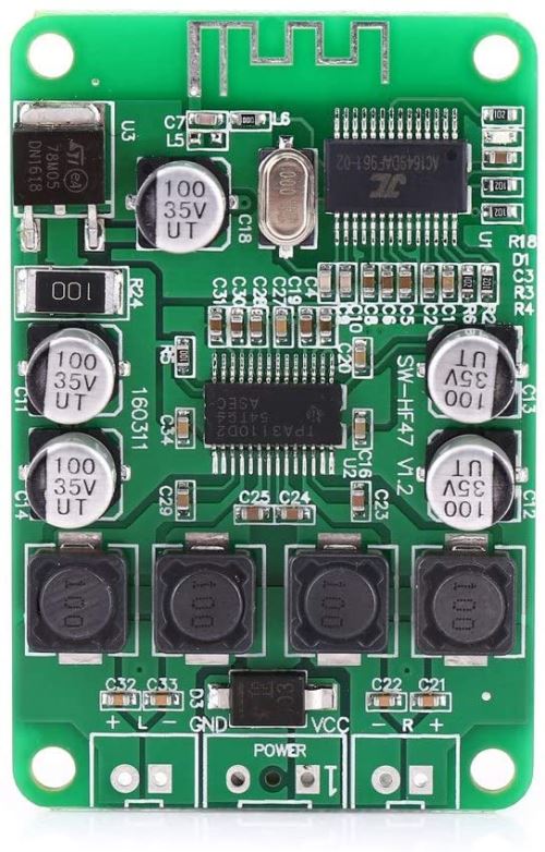 Carte Audio AMP damplificateur de Puissance TPA3110 2x15W Bluetooth pour Le Haut-Parleur Wytino Carte damplificateur de Puissance