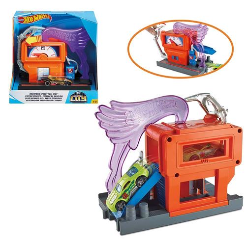 Hot Wheels mini piste City 4 modèles