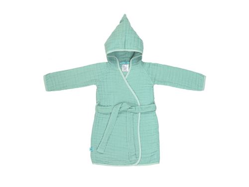 Lassig - Peignoir en mousseline menthe 12-18 mois - vert