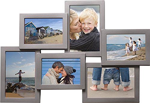 Henzo Holiday Gallery 6 Frame Cadre photo, Plastique, gris, 31,5 x 45,5 x 2,5 cm