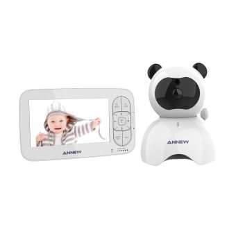 Annew Babyphone Ecran 5 Bebe Moniteur Camera Video Bebe Surveillance 2 4 Ghz Audio Bidirectionnelle Vox Vision Nocturne Berceuses Capteur De Temperature Extensible A 4 Cameras Babyphone Achat Prix Fnac