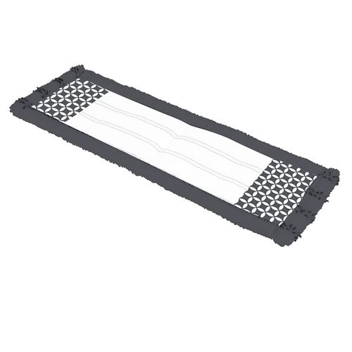 Serpillière pour Balai Microfibre Geoflower 42cm Noir & Blanc
