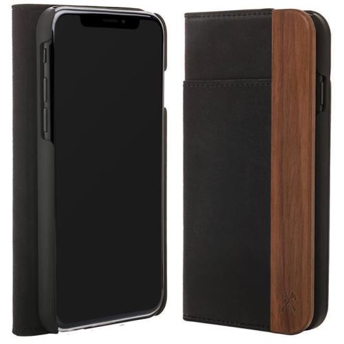 Coque pour iPhone Xs Max en bois véritable Noyer Woodcessories EcoWallet