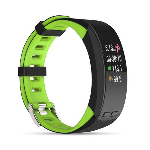 Bracelet connecté OHP P5 rythme cardiaque+altitude+Température - vert