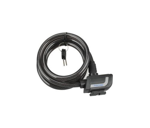 Fischer Noir Câble Antivol Pour Vélo, Longueur : 1.200 Mm,