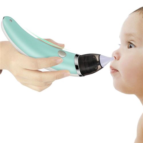 MOONMINI Mouche B&eacute;b&eacute; &eacute;lectrique Aspirateur Nasal - Bleu 