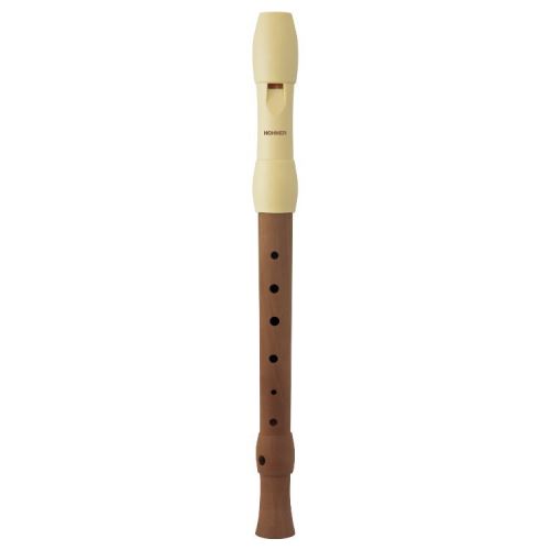 Hohner B95850 flûte à bec soprano 2 pièces doigté allemand (modèle Alegra, ivoire)