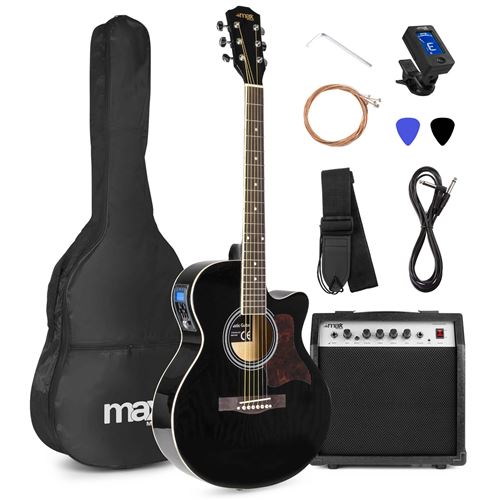 Max Showkit – Guitare Acoustique Adulte – Noir