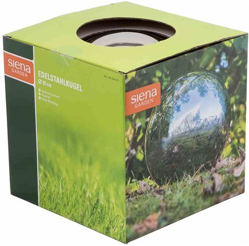 Siena Garden Boule Décoration Acier Inoxydable d'un diamètre 20 cm Silber