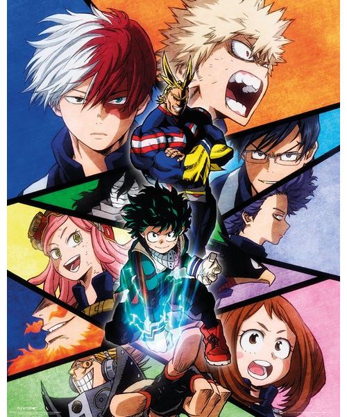 MY HERO ACADEMIA - Groupe - 40x50 cm - AFFICHE / POSTER
