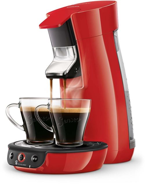 Cafetière à dosette Philips Senseo Viva Café HD6563/81 1450 W Rouge