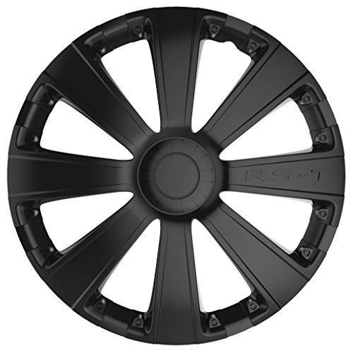 Car Plus Race roue ABS couvre ensemble noir de 16 pouces sur 4