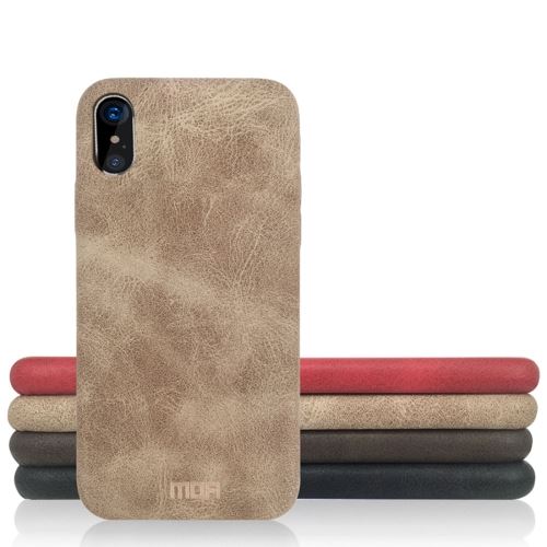 iPhone X Coque Protection TPU Khaki Texture Peau ALS48306