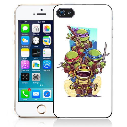 Coque pour iPhone 5C tortues ninja cartoon