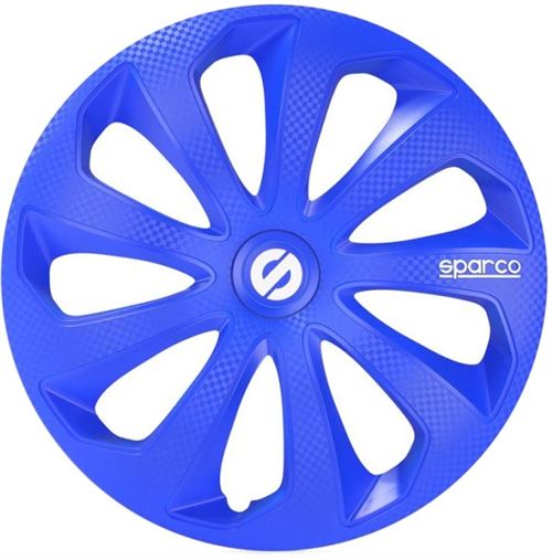 Sparco Enjoliveurs Sicilia 14 pouces ABS bleu lot de 4