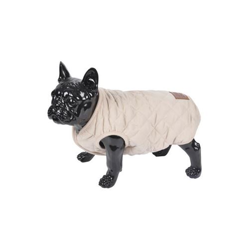 Meilleurs prix pour doudoune james - matelassée polyester double polaire - 35 cm - ecru - pour chien